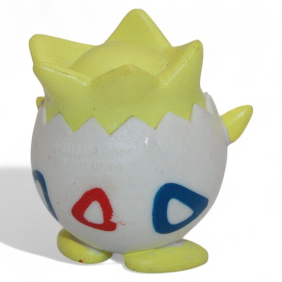 Togepi TOMY Pokemon Figure CGTSJ 1999 Collectible Toy 2" Yellow & White Vintage - Picture 4 of 6